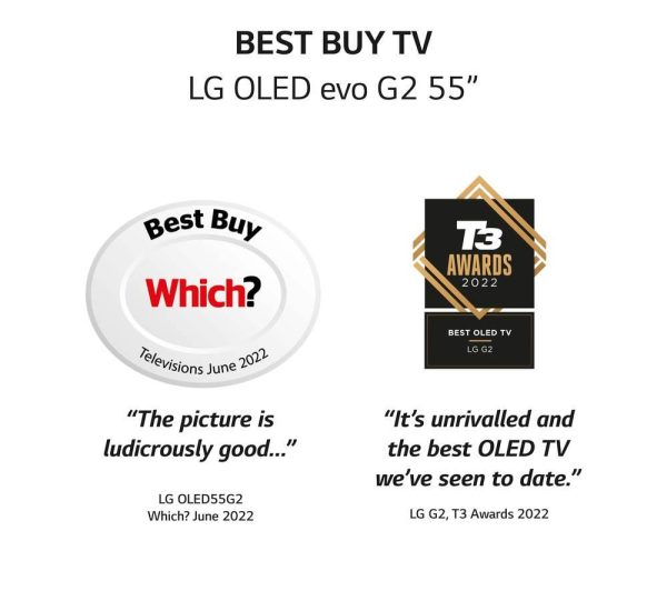 LG OLED55G26LA 55" Smart 4K Ultra HD HDR OLED TV with Google Assistant & Amazon Alexa