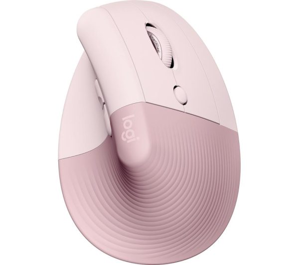 LOGITECH Lift Vertical Ergonomic Optical Mouse - Rose