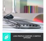 LOGITECH POP Keys Wireless Keyboard & Optical Mouse Bundle - Heartbreaker Rose