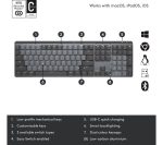 LOGITECH POP Keys Wireless Keyboard & Optical Mouse Bundle - Heartbreaker Rose