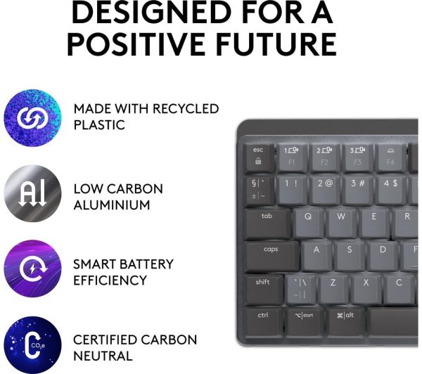 LOGITECH MX Wireless Mechanical Keyboard - Graphite