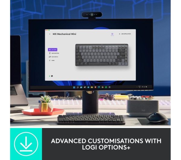 LOGITECH MX Wireless Mechanical Keyboard - Graphite