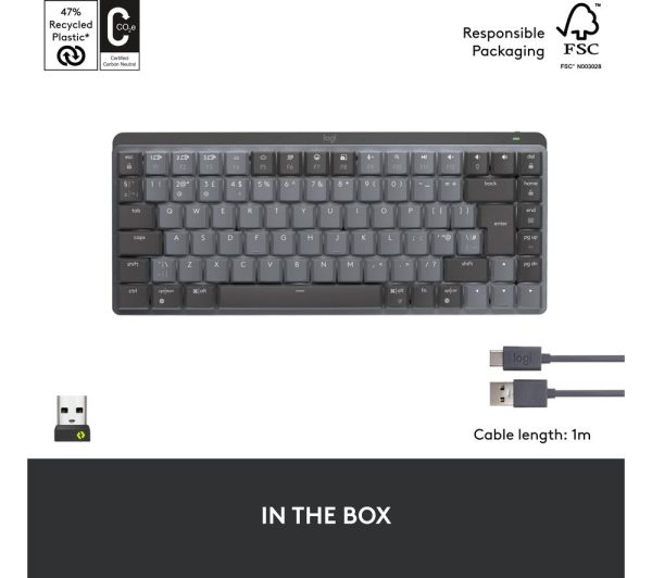 LOGITECH MX Wireless Mechanical Keyboard - Graphite