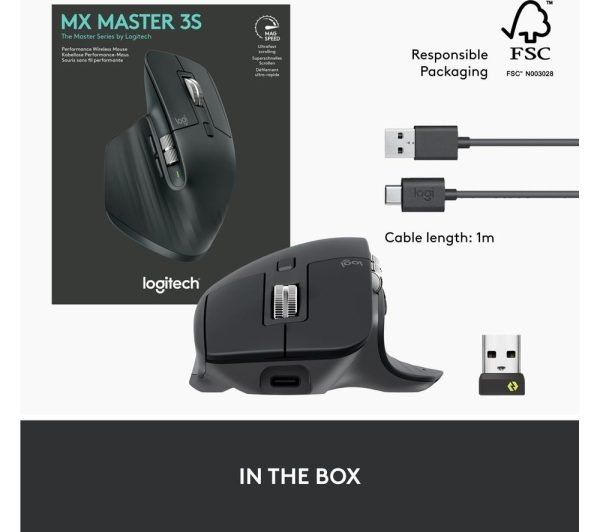 LOGITECH MX Master 3S Wireless Darkfield Mouse