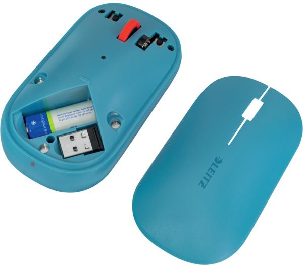 LEITZ Cosy SureTrack Dual Wireless Optical Mouse - Calm Blue