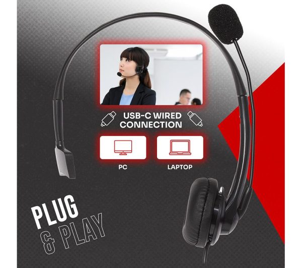 PROSOUND PROS-USBCSMHS Headset - Black