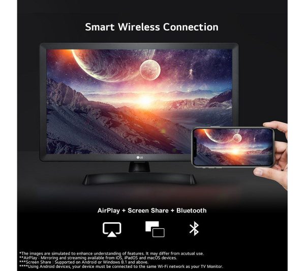 LG 24TQ510S-PZ 24" Smart HD Ready LED TV Monitor