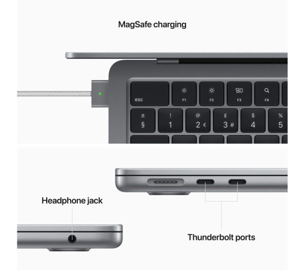 APPLE MacBook Air 13.6" (2022) - M2, 256 GB SSD, Space Grey