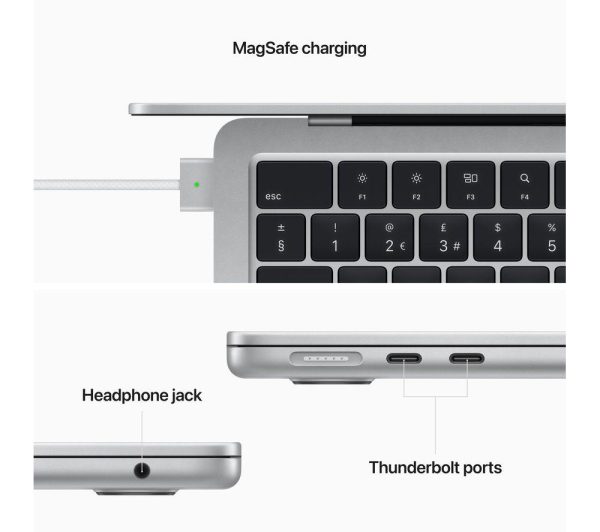 APPLE MacBook Air 13.6" (2022) - M2, 256 GB SSD, Silver