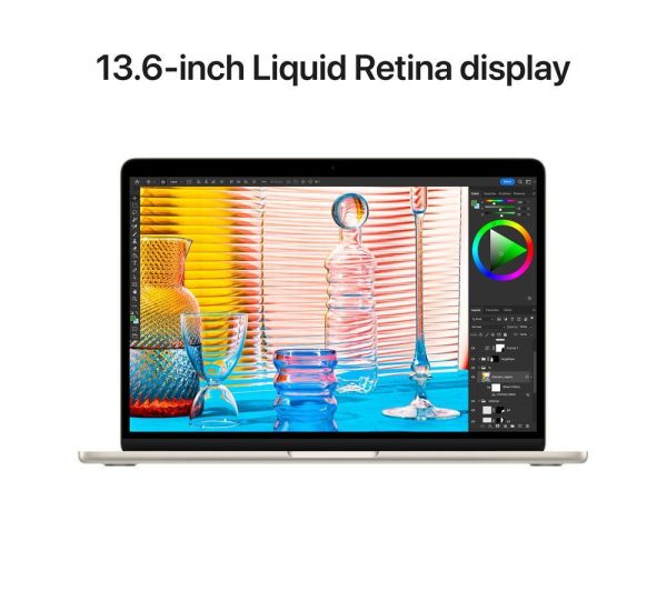APPLE MacBook Air 13.6" (2022) - M2, 256 GB SSD, Starlight