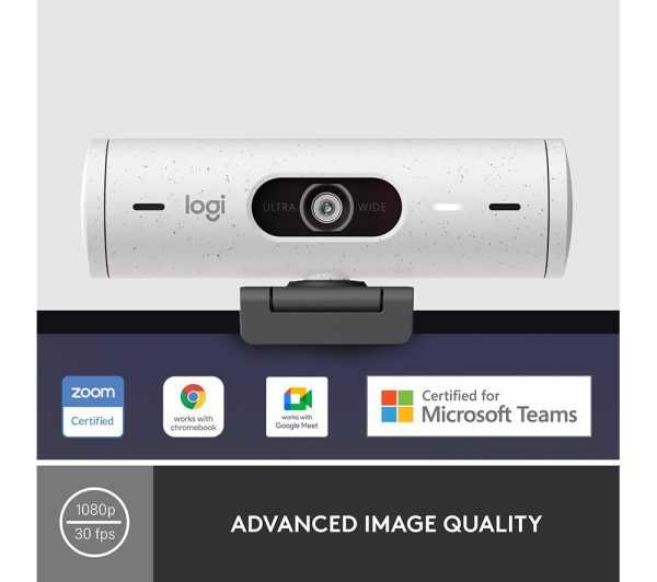 LOGITECH Brio 500 Full HD Webcam - Off-White