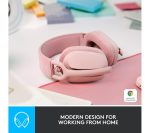 LOGITECH Zone Vibe 100 Wireless Headset - Rose
