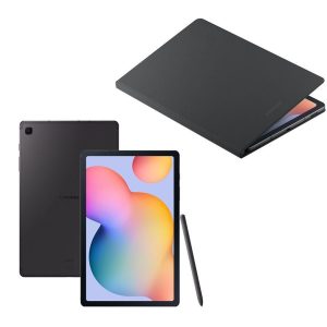 SAMSUNG Galaxy Tab S6 Lite 10.4” Tablet & Book Cover Bundle - 64 GB, Grey