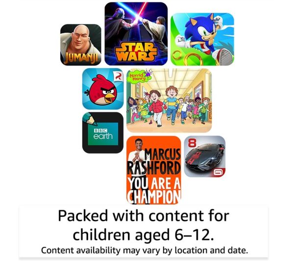 AMAZON Fire HD Pro 8" Kids (ages 6-12) Tablet (2022) - 32 GB, Pink