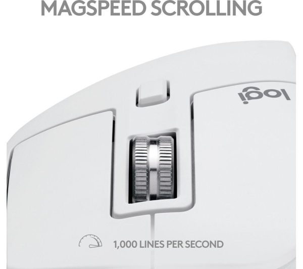 LOGITECH MX Master 3S for Mac Wireless Darkfield Mouse - Pale Grey