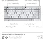 LOGITECH MX Keys Mini Wireless Keyboard - Rose