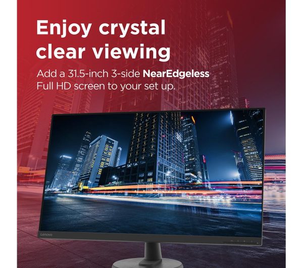 LENOVO D32-45 67A0GAC2UK Full HD 31.5" VA LCD Monitor - Black