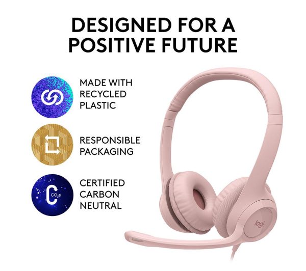 LOGITECH H390 Headset - Rose