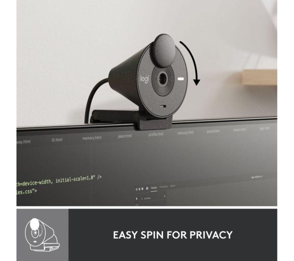 LOGITECH Brio 300 Full HD Webcam - Graphite