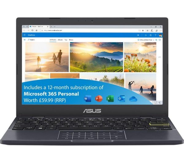 ASUS E210MA 11.6" Refurbished Laptop - IntelÂ® CeleronÂ®, 64 GB eMMC, Blue (Very Good Condition)