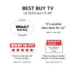 LG OLED48C34LA 48" Smart 4K Ultra HD HDR OLED TV with Amazon Alexa