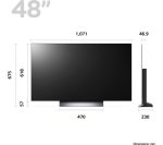 LG OLED48C34LA 48" Smart 4K Ultra HD HDR OLED TV with Amazon Alexa