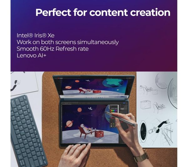 LENOVO Yoga Book 9i 13.3" 2 in 1 Laptop - Intel® Core i7, 1 TB SSD, Teal