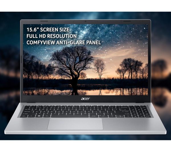 ACER Aspire 3 15.6" Laptop - AMD Ryzen 3, 128 GB SSD, Silver