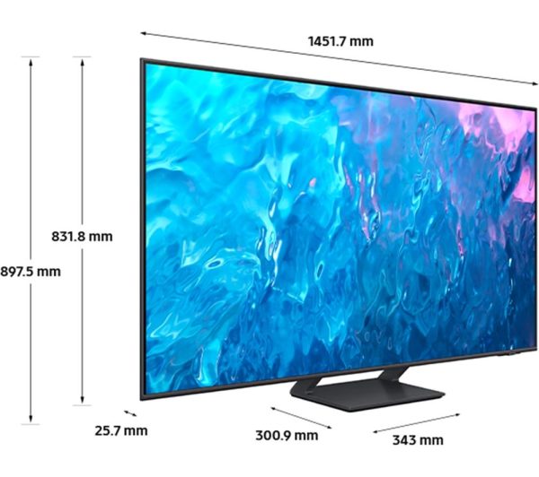 SAMSUNG Q70C 65 inch Smart 4K Ultra HD HDR QLED TV (2023) - QE65Q70C