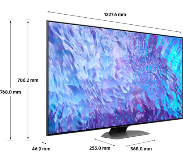 SAMSUNG Q80C 55 inch Smart 4K Ultra HD HDR QLED TV (2023) - QE55Q80C