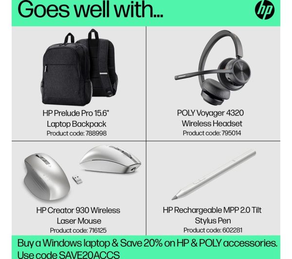 HP ENVY x360 15-fe0502na 15.6" 2 in 1 Laptop - Intel® Core i7, 512 GB SSD, Silver