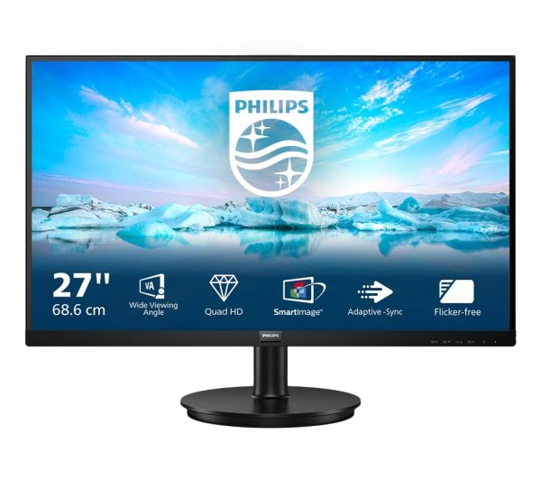 PHILIPS 275V8LA Quad HD 27" VA LCD Monitor - Black