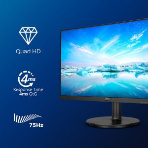 PHILIPS 275V8LA Quad HD 27" VA LCD Monitor - Black