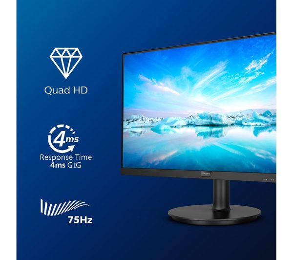 PHILIPS 275V8LA Quad HD 27" VA LCD Monitor - Black