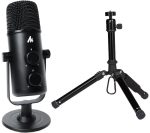 MAONO AU-903 USB Microphone & Tripod Set - Black