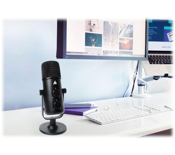 MAONO AU-903 USB Microphone & Tripod Set - Black