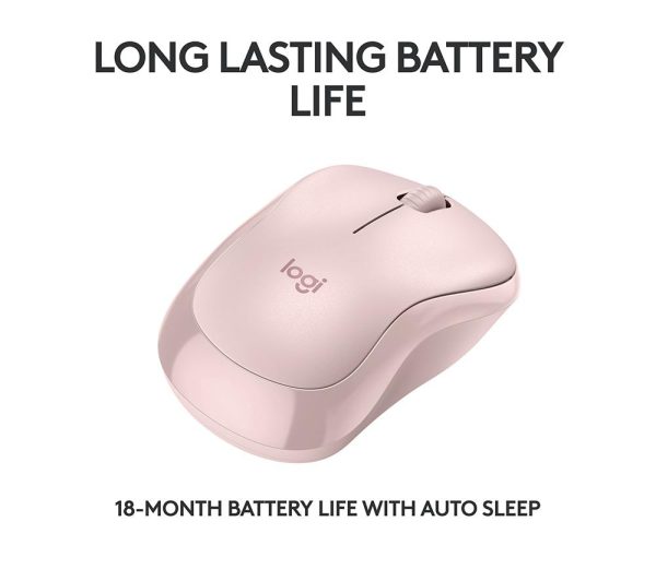 LOGITECH M240 Silent Wireless Optical Mouse - Rose
