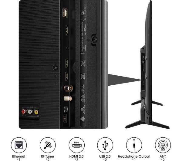 HISENSE 55E7KQTUK 55" Smart 4K Ultra HD HDR QLED TV with Amazon Alexa