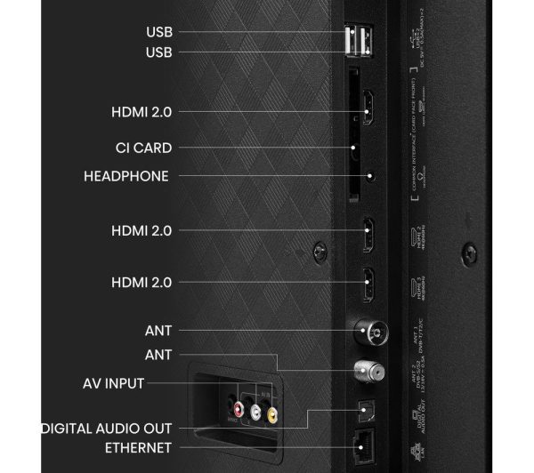HISENSE 55E7KQTUK 55" Smart 4K Ultra HD HDR QLED TV with Amazon Alexa