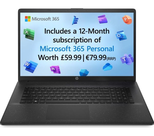 HP 17-cn0534sa 17.3" Laptop - IntelÂ® PentiumÂ®, 128 GB SSD, Black