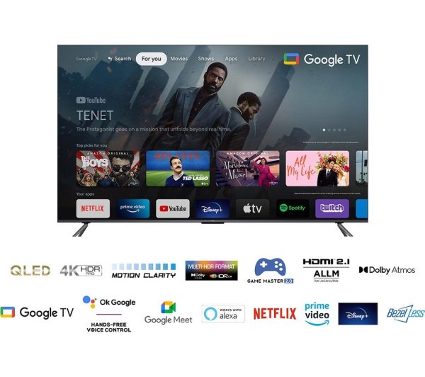 TCL 85C645K 85" Smart 4K Ultra HD HDR QLED TV with Google Assistant