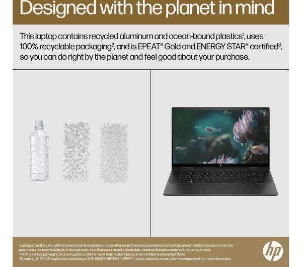 HP ENVY x360 15.6" 2 in 1 Laptop - AMD Ryzen 5, 512 GB SSD, Black