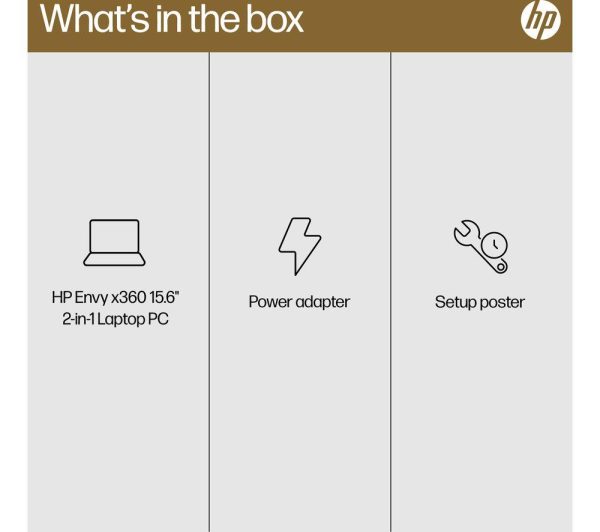 HP ENVY x360 15.6" 2 in 1 Laptop - AMD Ryzen 5, 512 GB SSD, Black