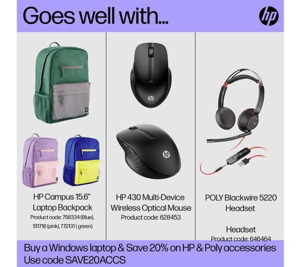 HP Pavilion SE 14" Laptop - Intel® Core i3, 256 GB SSD, Silver