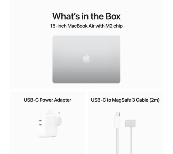 APPLE MacBook Air 15.3" (2023) - M2, 256 GB SSD, Silver