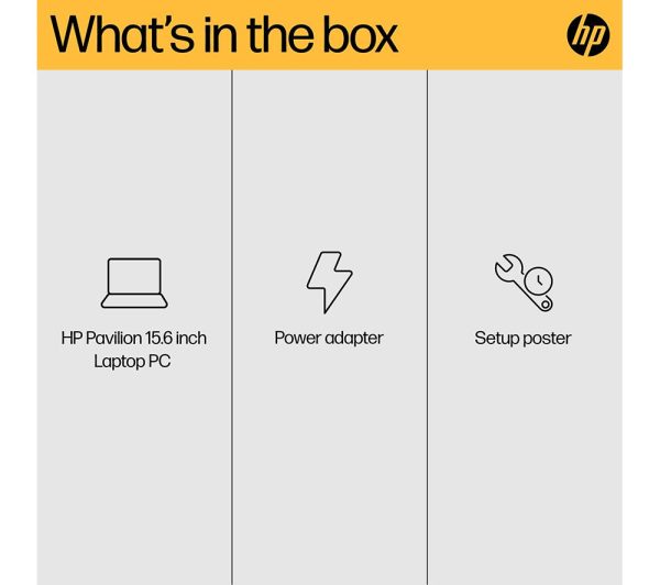 HP Pavilion 15-eh1507sa 15.6" Laptop - AMD Ryzen 5, 512 GB SSD, Natural Silver