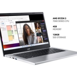 ACER Aspire 3 14" Laptop - AMD Ryzen 3, 128 GB SSD, Silver