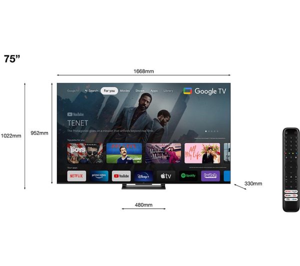 TCL 75C745K 75" Smart 4K Ultra HD HDR QLED TV
