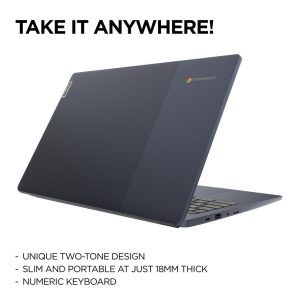 LENOVO IdeaPad Slim 3 15.6" Chromebook - IntelÂ® CeleronÂ®, 64 GB eMMC, Blue