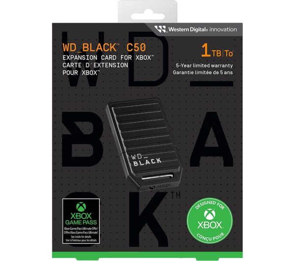 WD _BLACK C50 Expansion Card for Xbox Series X/S - 1 TB, Black
